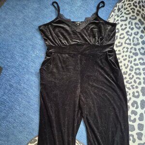 Black Velvet Jumpsuit